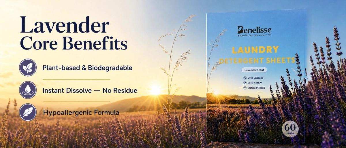 Laundry Detergent Sheets ( Lavender)Premium PRODUCT BENEFITS